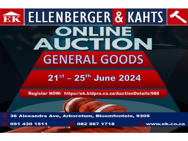 ONLINE AUCTION - GENERAL GOODS #6